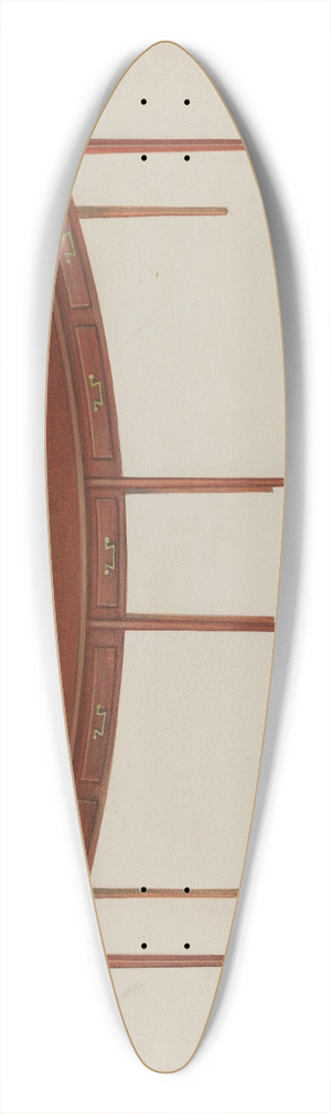 Cornelius Frazier - Circular Desk 39.3 inch art pintail longboard deck