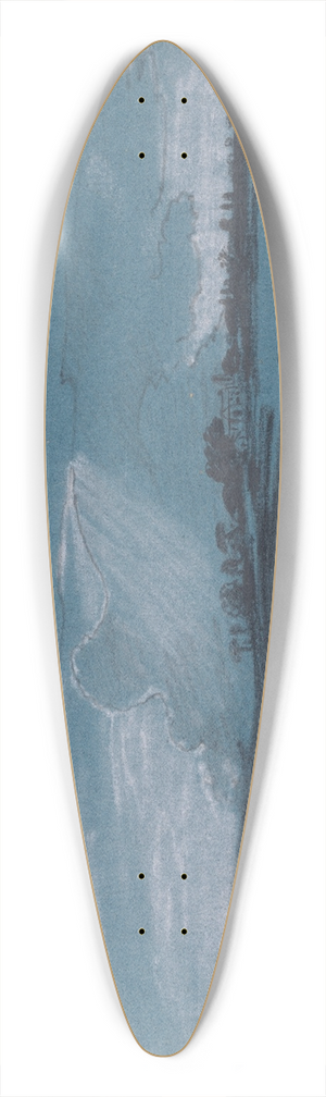 Cornelius Varley - Landscape Composition 39.3 inch art pintail longboard deck
