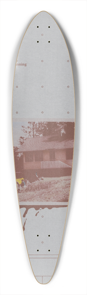 Coy Howard - Sam Davis, the house vs. housing 39.3 inch art pintail longboard deck