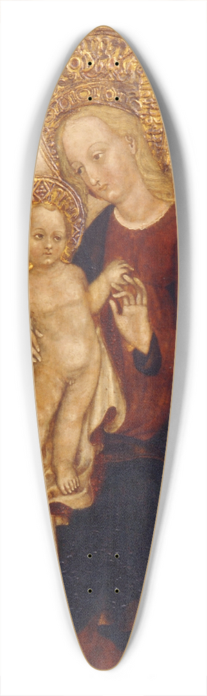 Cristoforo Moretti - The Virgin and Child Enthroned 39.3 inch art pintail longboard deck