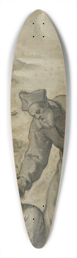 Cristoforo Roncalli - Study for Saint Philip Neri Rescuing a Drowning Youth 39.3 inch art pintail longboard deck