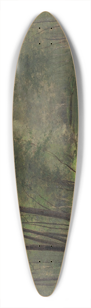 Csar De Cock - Along the River Epte in Gasny 39.3 inch art pintail longboard deck