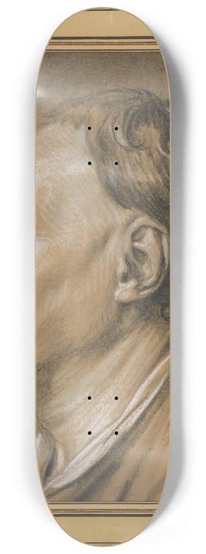 Jean-Baptiste Greuze - Portrait of Denis Diderot (1713-1784) 8.25 inch art skate deck Jean-Baptiste Greuze - Portrait of Denis Diderot (1713-1784) 8.25 inch art skate deck