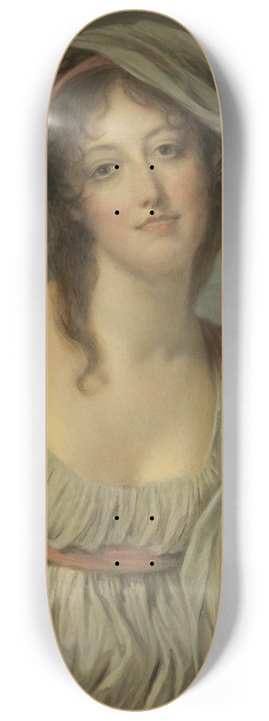 Jean-Baptiste Greuze - Portrait Of Madame Van Westrenen Of Tremaat 8.25 inch art skate deck Jean-Baptiste Greuze - Portrait Of Madame Van Westrenen Of Tremaat 8.25 inch art skate deck
