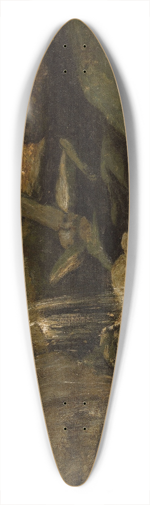 Curt Agthe - Waterfall 39.3 inch art pintail longboard deck