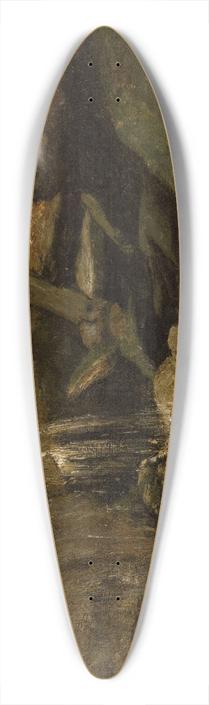 Curt Agthe - Waterfall 39.3 inch art pintail longboard deck
