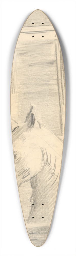 Cyprin Majernk - Horses Head 39.3 inch art pintail longboard deck