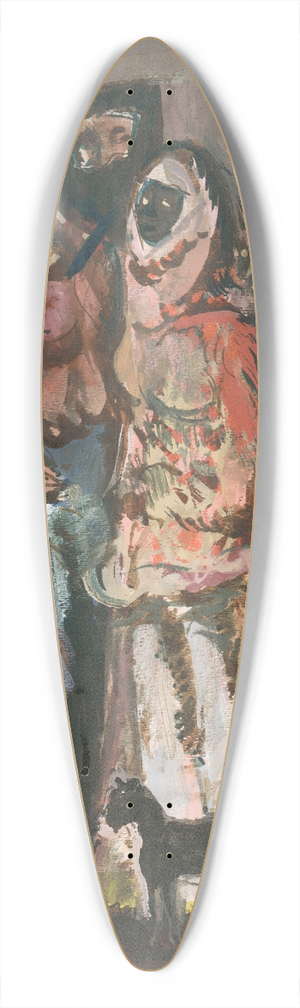 Cyprin Majernk - Masks 39.3 inch art pintail longboard deck