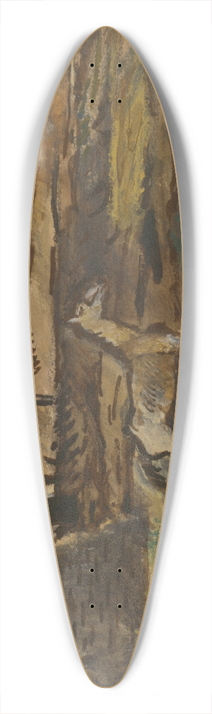 Cyprin Majernk - On the Pasture 39.3 inch art pintail longboard deck