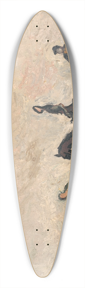Cyprin Majernk - Refugees 39.3 inch art pintail longboard deck