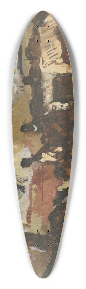 Cyprin Majernk - Riders 39.3 inch art pintail longboard deck
