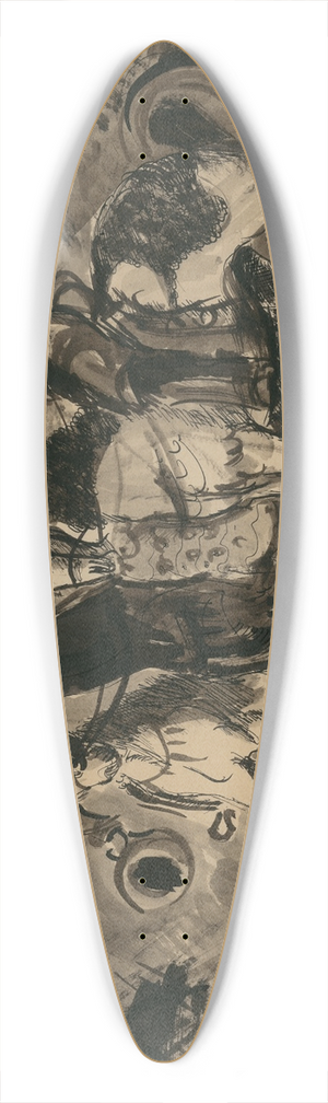 Cyprin Majernk - Riders 39.3 inch art pintail longboard deck