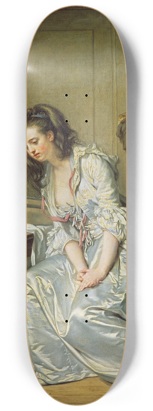 Jean-Baptiste Greuze - The Broken Mirror 8.25 inch art skate deck