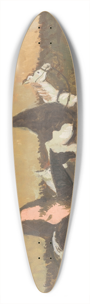 Cyprin Majernk - Three Riders 39.3 inch art pintail longboard deck