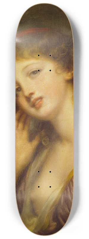 Jean-Baptiste Greuze - The Listening Woman 8.25 inch art skate deck