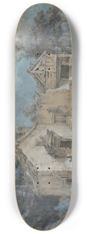 Jean-Baptiste Huet - Farm Scene 8.25 inch art skate deck Jean-Baptiste Huet - Farm Scene 8.25 inch art skate deck