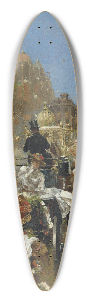 Daniel Hernndez Morillo - Il Corso Mascherato, Rome 39.3 inch art pintail longboard deck