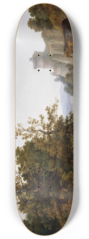 Jean-Baptiste Huet - Landscape with a Shepherdess and a Boy Fishing 8.25 inch art skate deck Jean-Baptiste Huet - Landscape with a Shepherdess and a Boy Fishing 8.25 inch art skate deck