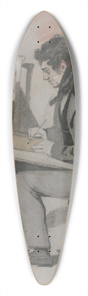 Daniel Maclise - Henry Sass 39.3 inch art pintail longboard deck