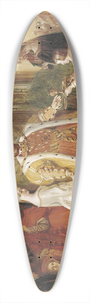 Daniel Maclise - Henry VIIIs first interview with Anne Boleyn 39.3 inch art pintail longboard deck