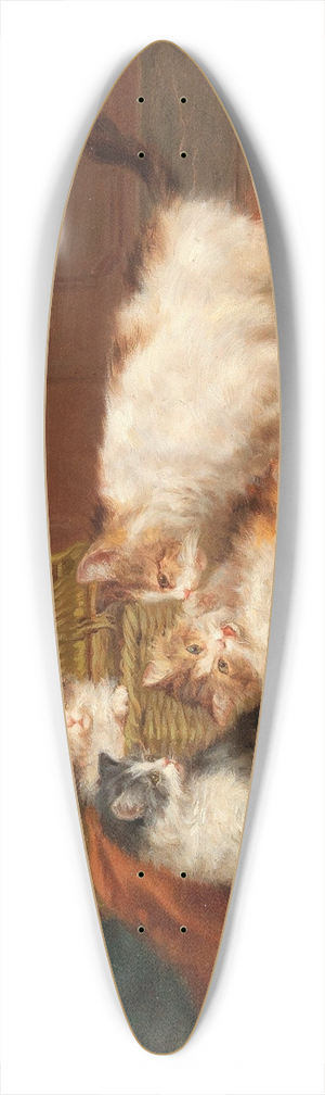Daniel Merlin - Cats 39.3 inch art pintail longboard deck