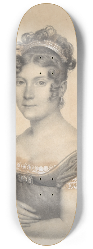 Jean-Baptiste Isabey - Lady of the Court of Napolon I 8.25 inch art skate deck