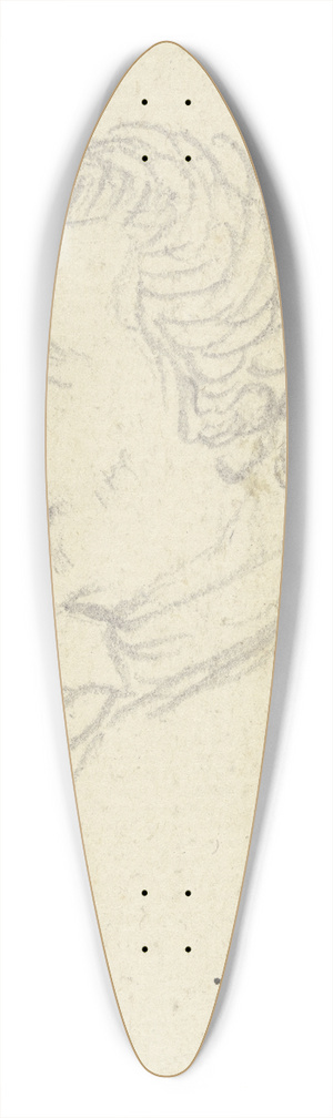 Daniel Nikolaus Chodowiecki - Kopf eines Mannes mit Haarbeutel 39.3 inch art pintail longboard deck