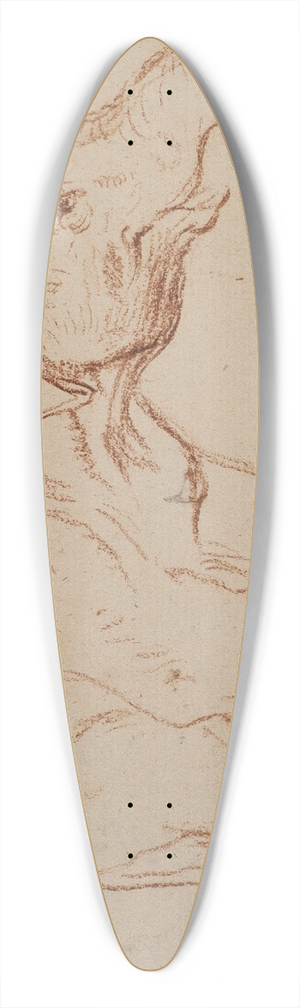 Daniel Nikolaus Chodowiecki - Standing elephant 39.3 inch art pintail longboard deck