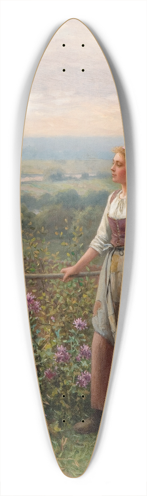 Daniel Ridgway Knight - Evening at Chantemesle 39.3 inch art pintail longboard deck