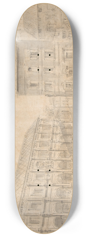 Jean-Baptiste Lallemand - View of Gray 8.25 inch art skate deck