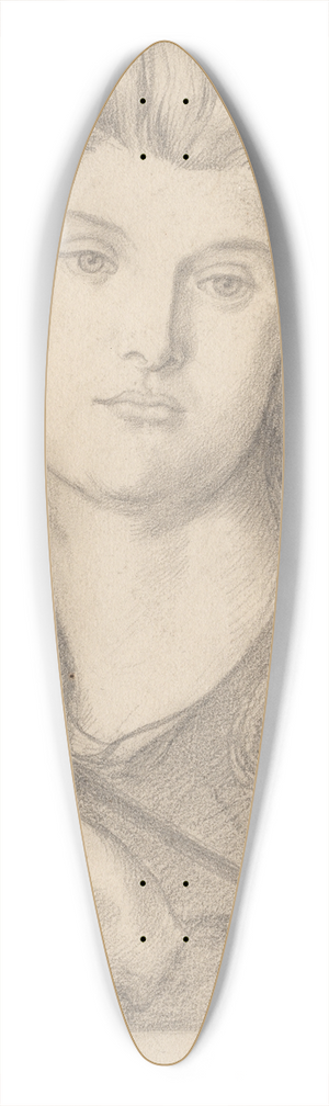 Dante Gabriel Rossetti - Study for Venus Verticordia 39.3 inch art pintail longboard deck