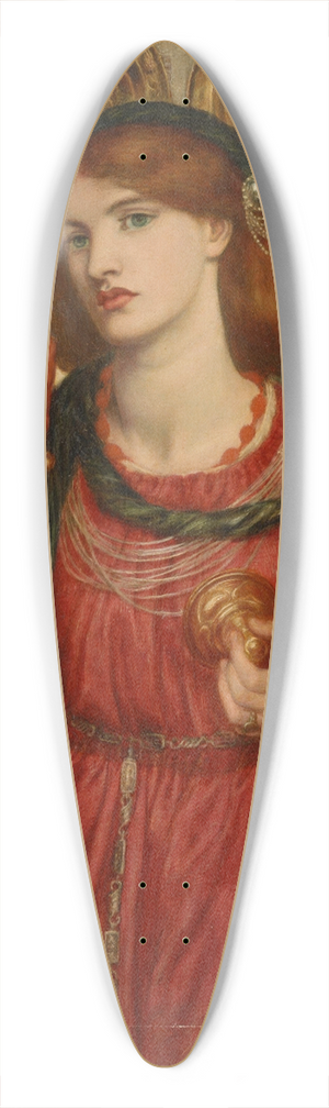 Dante Gabriel Rossetti - The Loving Cup 39.3 inch art pintail longboard deck