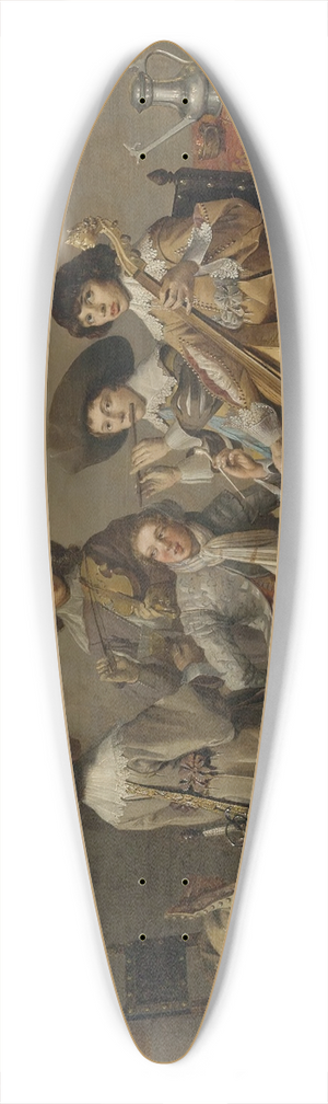 David Bailly - Musical Entertainment 39.3 inch art pintail longboard deck