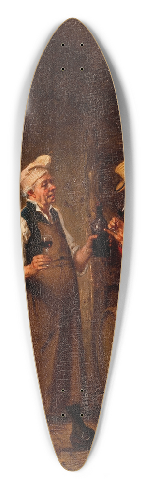 David Col - Le Marchand de Vin 39.3 inch art pintail longboard deck