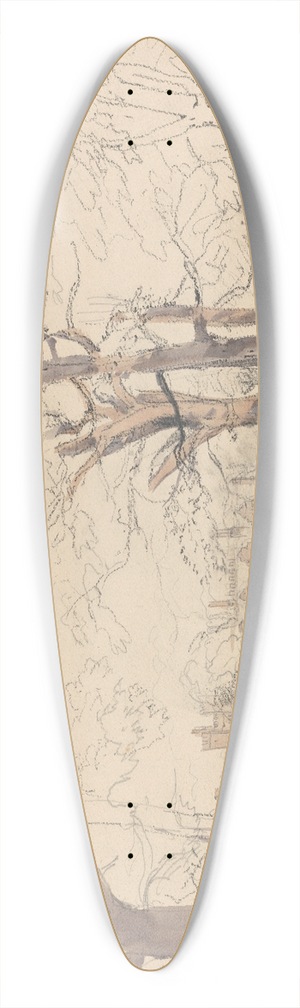 David Cox - Knole, Kent 39.3 inch art pintail longboard deck