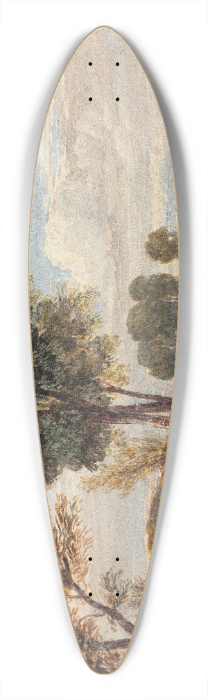 David Cox - On the Thames 39.3 inch art pintail longboard deck