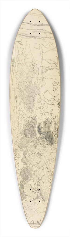 David Cox - Pont Pwl Gwyn, River Usk 39.3 inch art pintail longboard deck