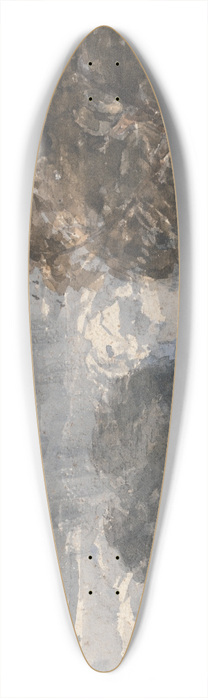 David Cox - Shepherding the Flock, Windy Day 39.3 inch art pintail longboard deck
