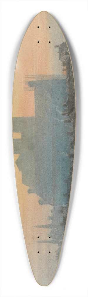 David Cox - Westminster from Lambeth 39.3 inch art pintail longboard deck