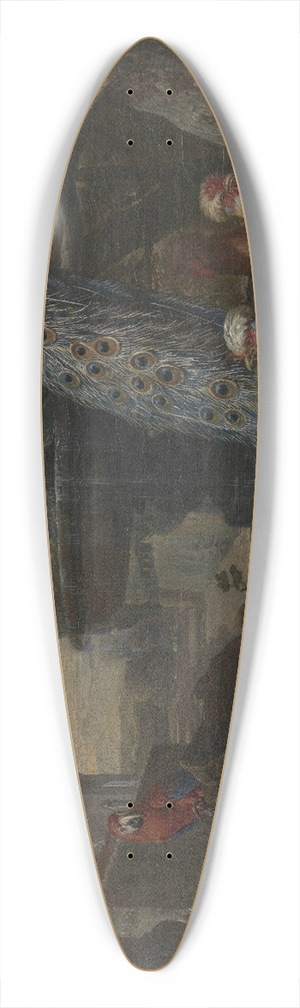 David de Coninck - Animals in a garden 39.3 inch art pintail longboard deck