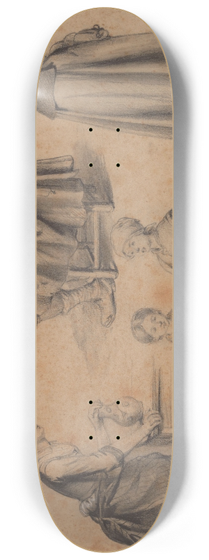 Jean-Baptiste Madou - Figure Study 8.25 inch art skate deck