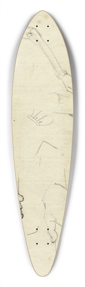 David Humbert de Superville - Div. handen e.a. details 39.3 inch art pintail longboard deck