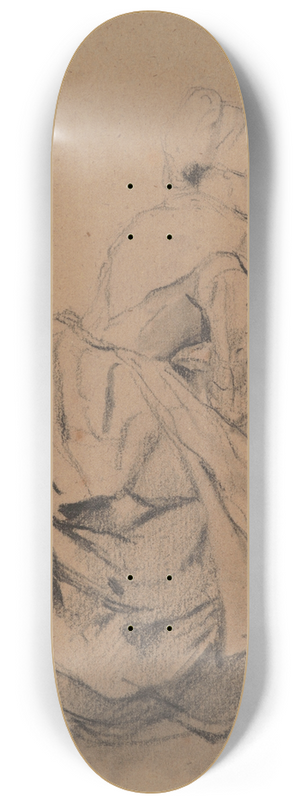 Jean-Baptiste Madou - Seated Woman with Cap 8.25 inch art skate deck Jean-Baptiste Madou - Seated Woman with Cap 8.25 inch art skate deck