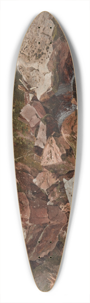 David Johnson - Study, North Conway, New Hampshire 39.3 inch art pintail longboard deck