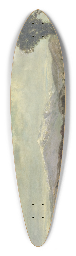David Johnson - White Mountains from North Conway, New Hampshire 39.3 inch art pintail longboard deck
