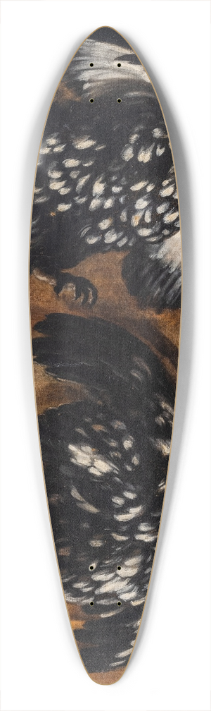 David Klcker Ehrenstrahl - Blackcock 39.3 inch art pintail longboard deck