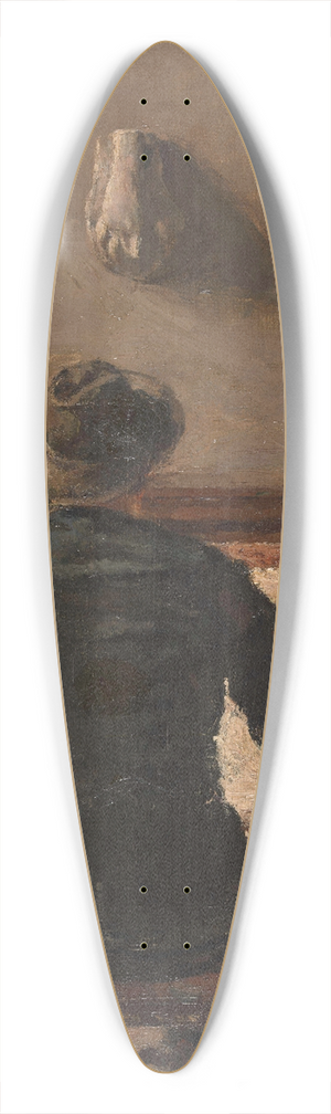 David Oyens - De kunstenaar in zijn atelier 39.3 inch art pintail longboard deck