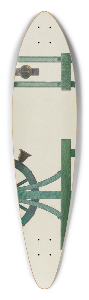 David P Willoughby - Altar Chimes 39.3 inch art pintail longboard deck