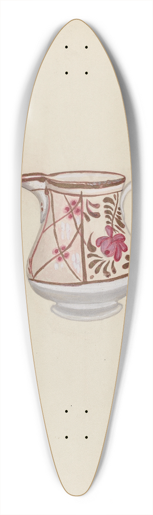 David P Willoughby - Pitcher 39.3 inch art pintail longboard deck