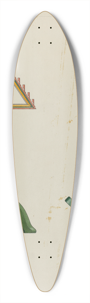 David P Willoughby - Tenebrae Candelabra 39.3 inch art pintail longboard deck